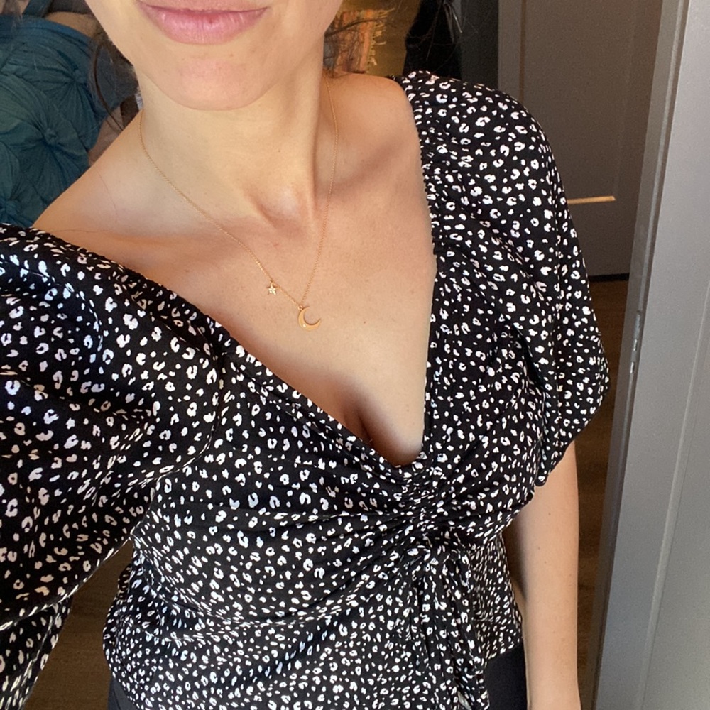Black and white print blouse‎ - Picture 8 of 10